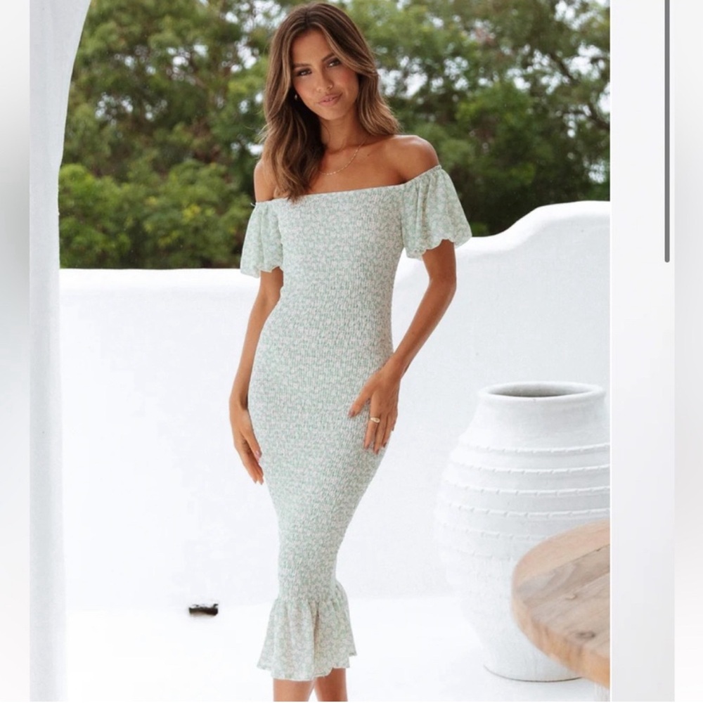 Petal + Pup Easlea green dress